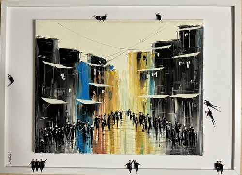 In the city I….1xx par Eka Peradze, Peinture en vente sur Singulart