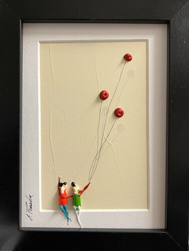 Action.Freedom. Love ❤️ Qp par Eka Peradze, Peinture en vente sur Singulart