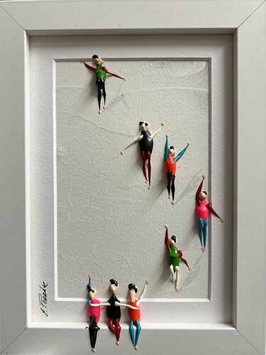 Action.Freedom. Love ❤️ Iu par Eka Peradze, Peinture en vente sur Singulart