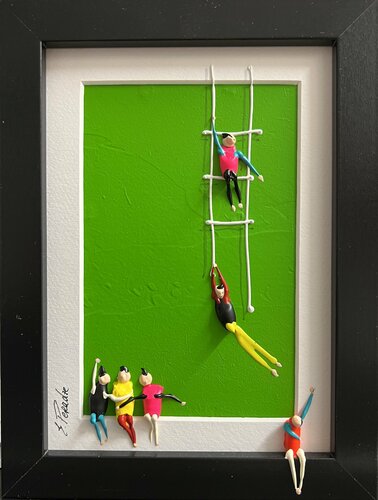 Action.Freedom. Love ❤️ O par Eka Peradze, Peinture en vente sur Singulart