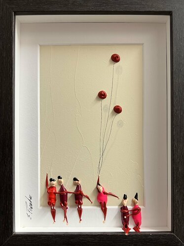 Action.Freedom. Love ❤️ I par Eka Peradze, Peinture en vente sur Singulart