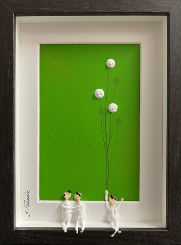 Action.Freedom. Love ❤️ SA par Eka Peradze, Peinture en vente sur Singulart