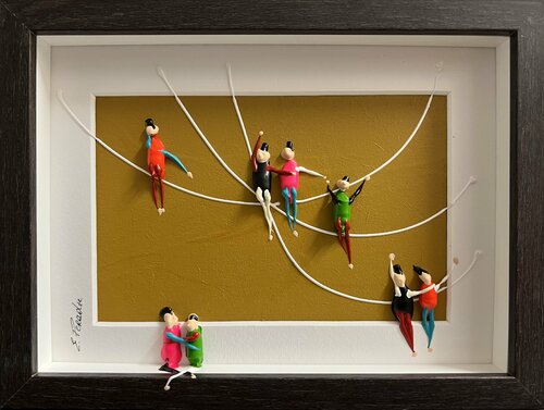 Action.Freedom. Love ❤️ O par Eka Peradze, Peinture en vente sur Singulart