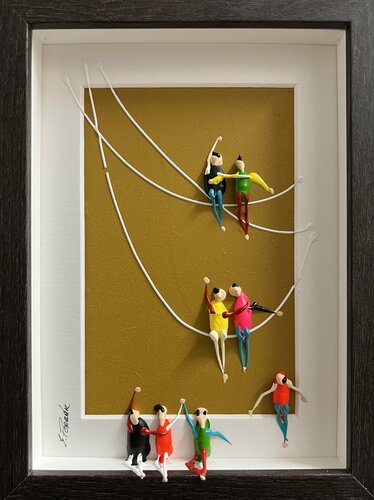 Action.Freedom. Love ❤️ Ü par Eka Peradze, Peinture en vente sur Singulart