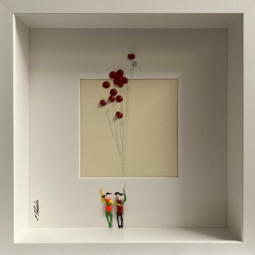 Action.Freedom. Love ❤️ DD di Eka Peradze, Pittura in vendita su Singulart