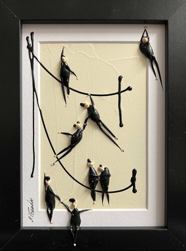 Action.Freedom. Love ❤️ AS par Eka Peradze, Peinture en vente sur Singulart