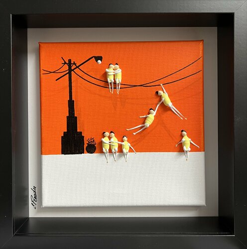 Action.Freedom. Love ❤️ QT par Eka Peradze, Peinture en vente sur Singulart
