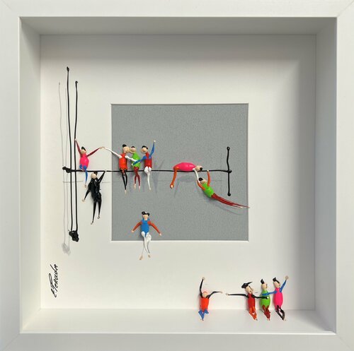 Action.Freedom. Love ❤️ QZ di Eka Peradze, Pittura in vendita su Singulart