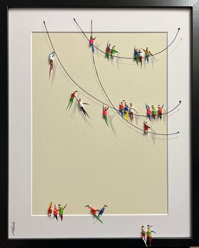 Action. Freedom. Love. EKA♥️♥️Hh par Eka Peradze, Peinture en vente sur Singulart