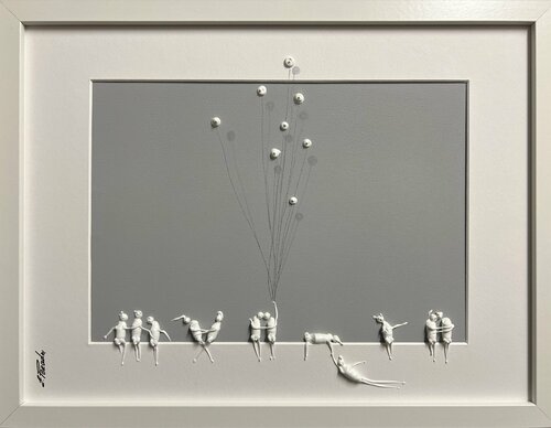 Action. Freedom. Love. EKA♥️UZ par Eka Peradze, Peinture en vente sur Singulart