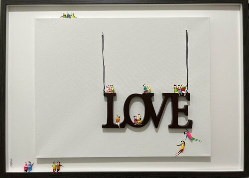 Action. Freedom. Love. EKA♥️🌹1 par Eka Peradze, Peinture en vente sur Singulart