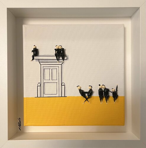 Action.Freedom. Love ❤️ K par Eka Peradze, Peinture en vente sur Singulart