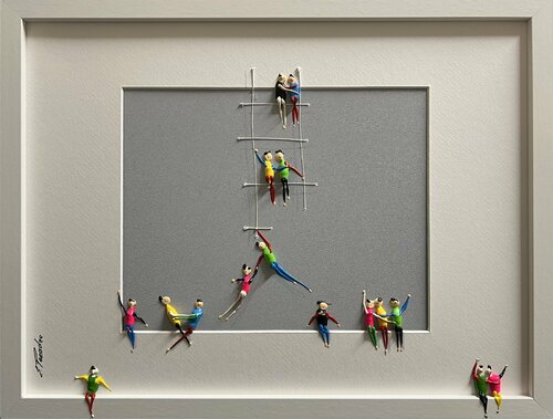 Action. Freedom. Love. EKAIUZ par Eka Peradze, Peinture en vente sur Singulart