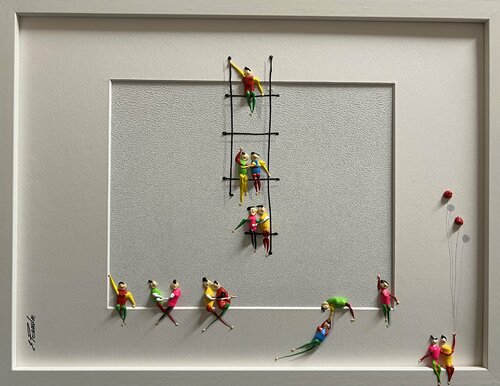 Action. Freedom. Love. EKA♥️ par Eka Peradze, Peinture en vente sur Singulart