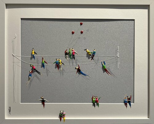 Action. Freedom. Love. EKA♥️♥️ par Eka Peradze, Peinture en vente sur Singulart