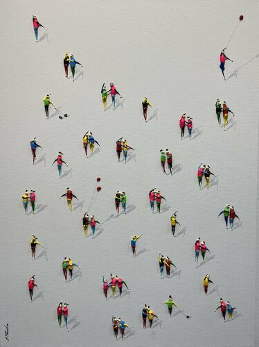 Action.Freedom. X par Eka Peradze, Peinture en vente sur Singulart