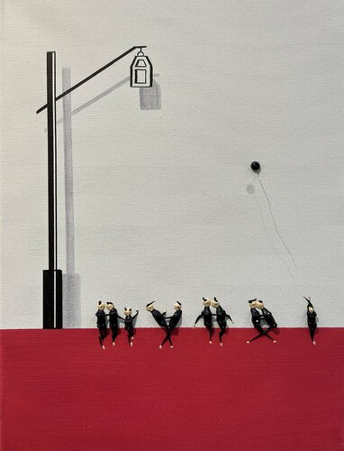 Action.Freedom. ♥️♥️♥️ par Eka Peradze, Peinture en vente sur Singulart