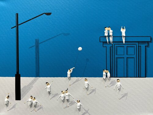 Action.Freedom. ♥️C par Eka Peradze, Peinture en vente sur Singulart