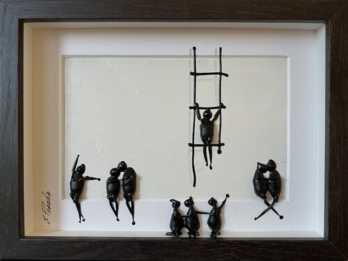 Action. Freedom. Love. EKA♥️I par Eka Peradze, Peinture en vente sur Singulart