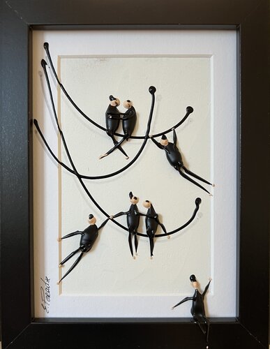 Action. Freedom. Love. EKA♥️LK par Eka Peradze, Peinture en vente sur Singulart