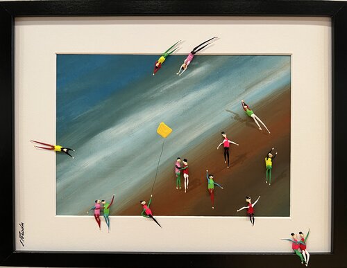 Action.3D Day on the beach.p par Eka Peradze, Peinture en vente sur Singulart