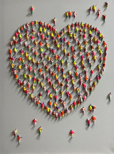 Action.Freedom. Love ❤️P par Eka Peradze, Peinture en vente sur Singulart