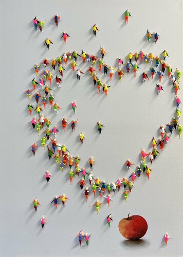 Action.Freedom. Love ❤️Eva par Eka Peradze, Peinture en vente sur Singulart