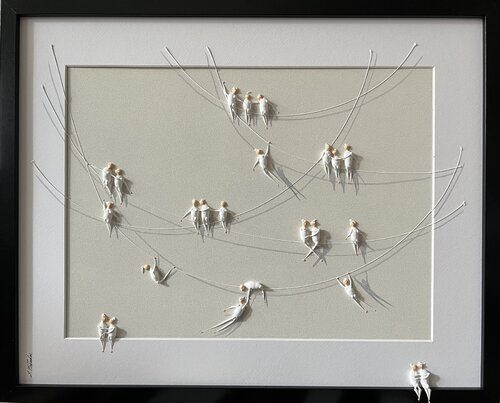 Action. Freedom. Love. EKA♥️2 par Eka Peradze, Peinture en vente sur Singulart
