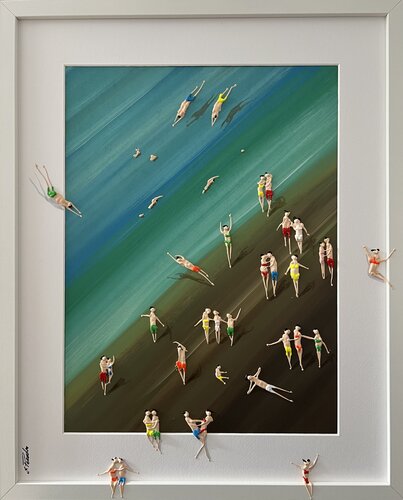 Day on the beach I♥️ de Eka Peradze, Pintura a la venta en Singulart