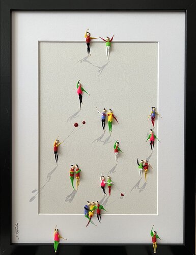 Action. Freedom. Love. EKA♥️Pzu de Eka Peradze, Pintura a la venta en Singulart