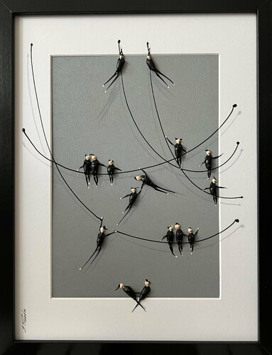 Action. Freedom. Love. EKA♥️Kk de Eka Peradze, Pintura a la venta en Singulart