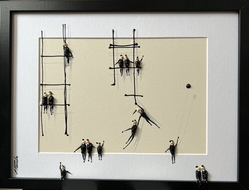 Action. Freedom. Love. EKA♥️P♥️ van Eka Peradze, Schilderij te koop op Singulart