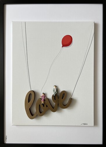 Action. Freedom. Love. EKA♥️OO von Eka Peradze, Malerei kaufen auf Singulart