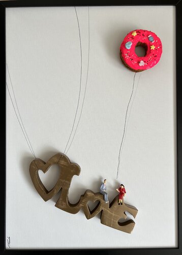 Action. Freedom. Love. EKA♥️O1 von Eka Peradze, Malerei kaufen auf Singulart