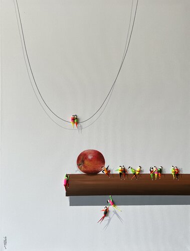 Action.Freedom. Love ❤️ Eka♥️ van Eka Peradze, Schilderij te koop op Singulart