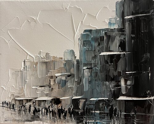 In the city I♥️ di Eka Peradze, Pittura in vendita su Singulart