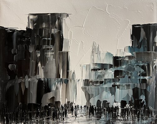 In the city I♥️♥️ van Eka Peradze, Schilderij te koop op Singulart