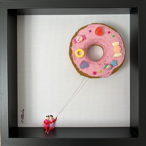 Action. Freedom. Love. EKA♥️Öp van Eka Peradze, Schilderij te koop op Singulart