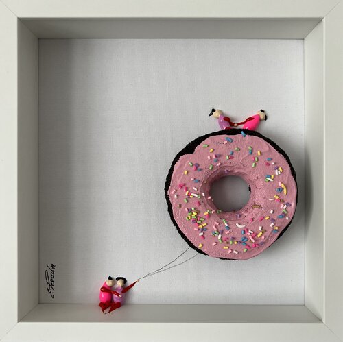 Action. Freedom. Love. EKA♥️2 van Eka Peradze, Schilderij te koop op Singulart