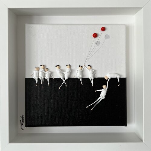Action. Freedom. Love. EKA♥️7 par Eka Peradze, Peinture en vente sur Singulart