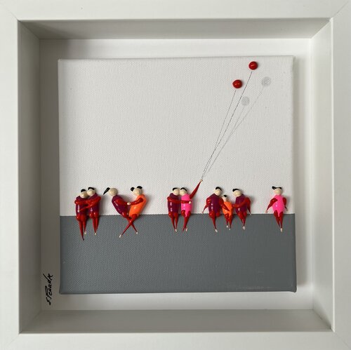 Action. Freedom. Love. EKA♥️8 par Eka Peradze, Peinture en vente sur Singulart