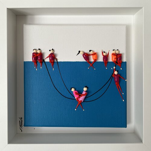 Action. Freedom. Love. EKA♥️8 par Eka Peradze, Peinture en vente sur Singulart