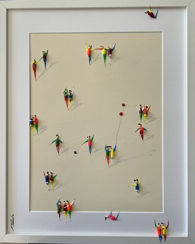 Action. Freedom. Love. EKA♥️ par Eka Peradze, Peinture en vente sur Singulart