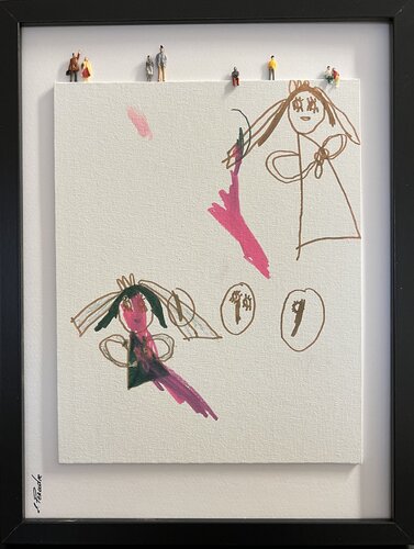 Action. Freedom. Love. EKA♥️ by Eka Peradze, Painting for Sale on Singulart