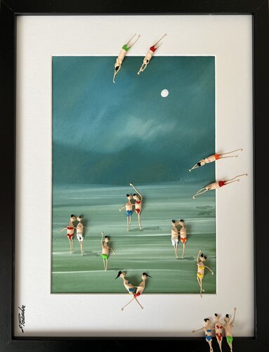 Action, Freedom, Love,Family. par Eka Peradze, Peinture en vente sur Singulart