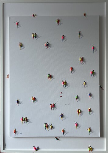 Action. Freedom. Love. EKA♥️♥️ par Eka Peradze, Peinture en vente sur Singulart