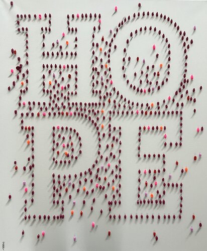 Action.Freedom. HOPE ❤️.♥️Ek par Eka Peradze, Peinture en vente sur Singulart