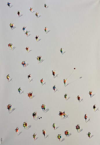 Action.Freiheit.-79. love par Eka Peradze, Peinture en vente sur Singulart
