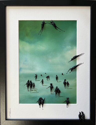 Action.Day on the beach 18 di Eka Peradze, Pittura in vendita su Singulart