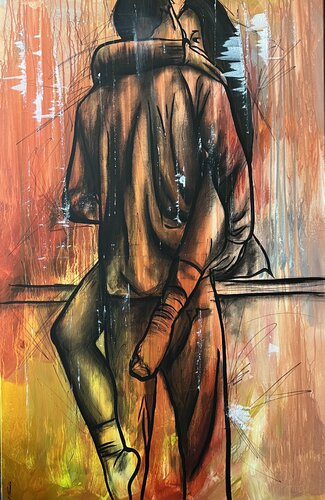 Action. Love-17x♥️ by Eka Peradze, Painting for Sale on Singulart